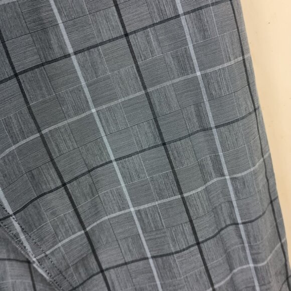 Calvin Klein Mens Infinite Cool Plaid Long Sleeve Button-Down Shirt Size L Blue - Picture 6 of 6